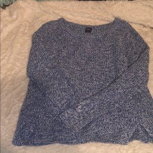 Blue and White Sweater
